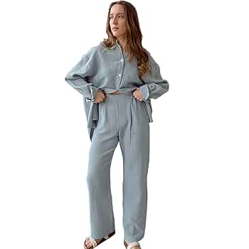  【COTTON LOUNGEWEAR SETUP】 David Archy Cotton Sleepwear Men's Cozy Pajamas Lounge Wear